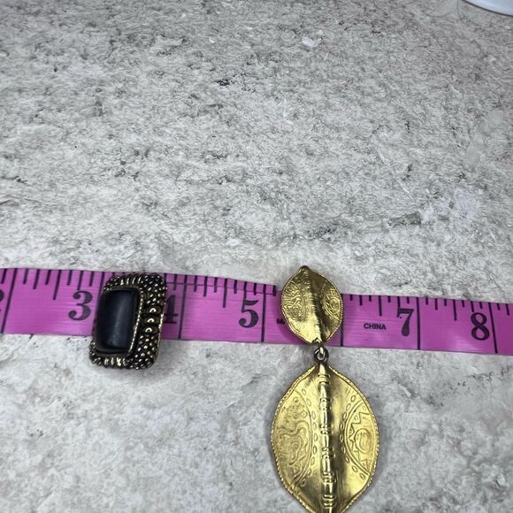 Fashion vintage clip on earring set of 2 - Picture 5 of 6